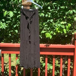Black beachy boho pants